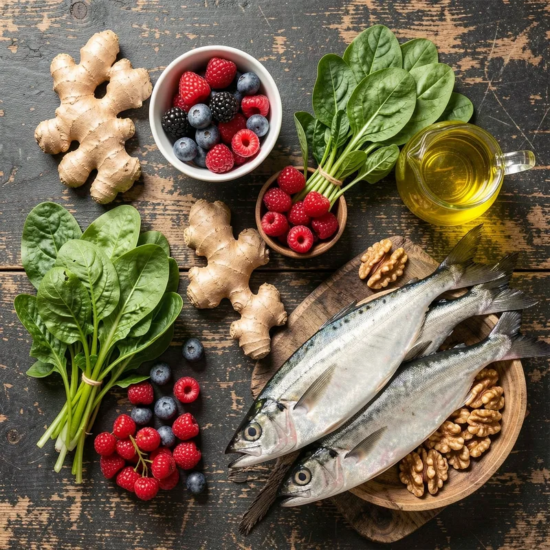 Aliments anti-inflammatoires : la liste à mettre au menu